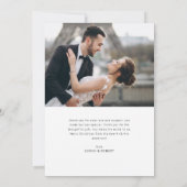 Kerst script boog vakantie bruiloft aankondiging (Achterkant)