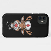 Kerst scrub top rendier rubber handschoenen verple Case-Mate iPhone case (Achterkant (horizontaal))