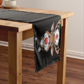 Kerst scrub top rendier rubber handschoenen verple korte tafelloper (Voorbeeld)