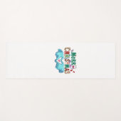 Kerst Scrub Vrolijk Kerstmis Kerstmis Stethoscoop Yogamat (Voorkant (horizontaal))