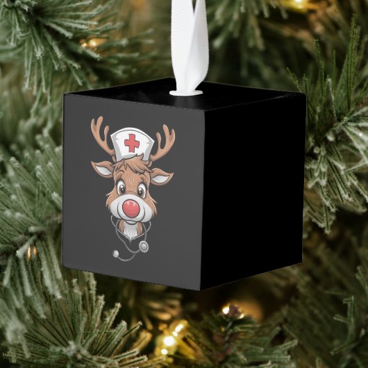 Kerst scrubtop rendier rubber handschoenen verplee decoratie (Boom)