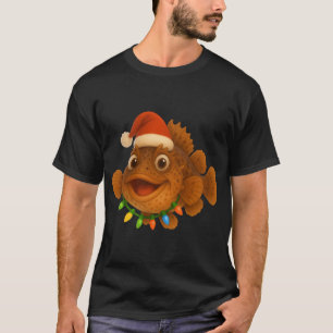 Kerst Sculpin Vis T-shirt