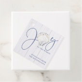 Kerst Seashell Nautische Vreugde aan de Wereld Bedankjes Labels (In situ)