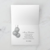 Kerst - Secret Pal -Silver Balls-Roze/Paarse Feestdagen Kaart (Binnen)