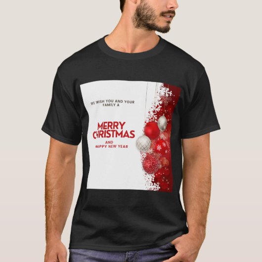 Kerst seizoen aangepaste mode tshirt (Voorkant)