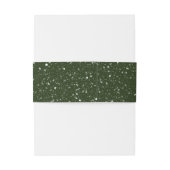 Kerst Seizoen Bruiloft Uitnodiging Belly Band Uitnodigingen Wikkel (Achterkant Voorbeeld)