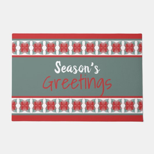 Kerst Seizoen Deurmat Personaliseer Kleuren (Voorkant)