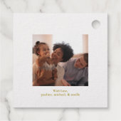 Kerst Seizoen Groeten Bergscène Bedankjes Labels (Achterkant)