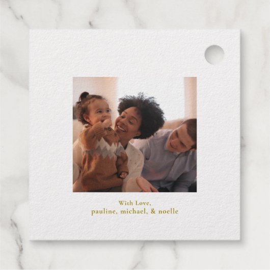 Kerst Seizoen Groeten Bergscène Bedankjes Labels (Achterkant)