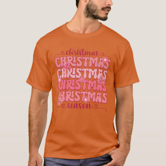 Kerst Seizoen Kerst Trui Retro T-shirt