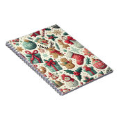 Kerst Seizoen Patroon Notitieboek (Rechterzijde)