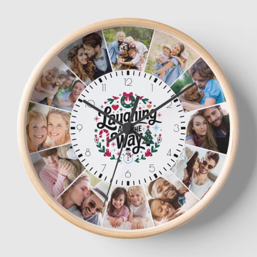 Kerst Seizoen Snowman Multi Photo Collage (Voorkant)