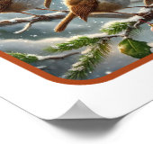 Kerst Serenade van Amerikaanse Robins Poster (Hoek)