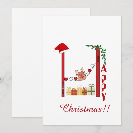 Kerst Serie 08 Feestdagenkaart (Voorkant / Achterkant)