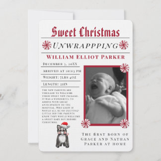 Kerst Sfeer Modern Krant Aankondiging