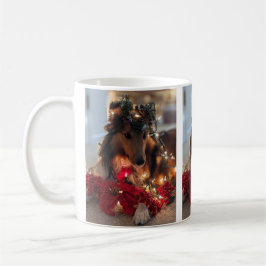 Kerst Sheltie mok