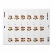 Kerst Shetland Sheepdogs Etiket (Full Sheet)