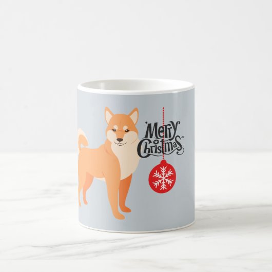 Kerst Shiba Inu Koffiemok (Center)