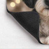 Kerst Shih Tzu-hond met kerstmuts Muismat (Hoek)