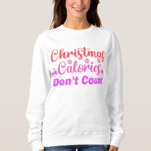 Kerst shirt herinneren ons calorieën maakt niet ui (Voorkant)