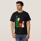 Kerst Shirt Vrolijk en helder kerstlicht (Voorkant volledig)