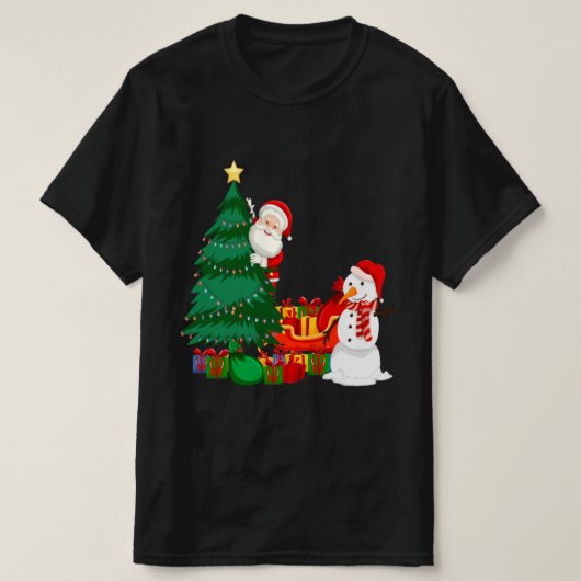 Kerst Shirt Vrolijk en helder kerstlicht (Design voorkant)
