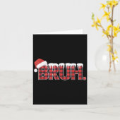 Kerst Shirten voor Vrouwen Bruh Red Plaid Buffalo Kaart (Gele Bloem)