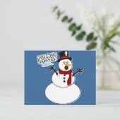 Kerst Shoppers! Feestdagenkaart (Staand voorkant)