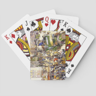 Kerst Shoppers op Fifth Avenue (New York City) Pokerkaarten