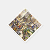 Kerst Shoppers op Fifth Avenue (New York City) Servet (Hoek)