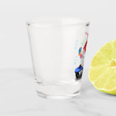 Kerst Shot Glas Skater Gnoom met geschenken (Links)