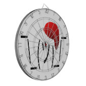 kerst shrug emoji dartbord (Voorkant Links)