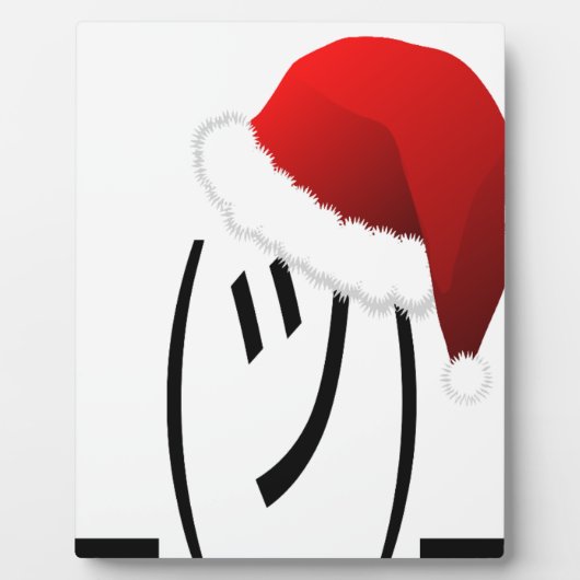 kerst shrug emoji fotoplaat (Voorkant)