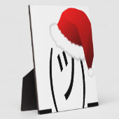 kerst shrug emoji fotoplaat (Zijkant)