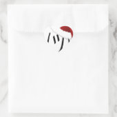 kerst shrug emoji hart sticker (Tas)