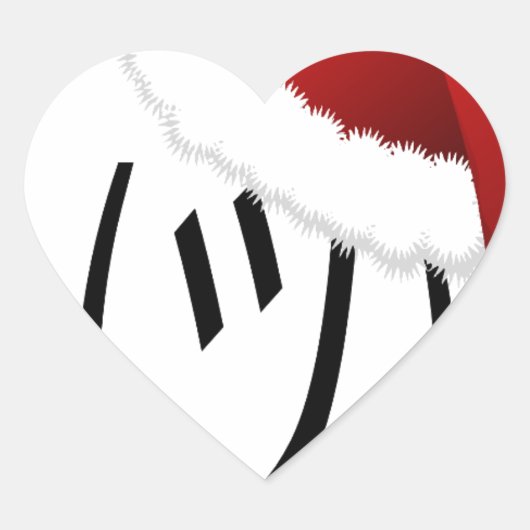 kerst shrug emoji hart sticker (Voorkant)