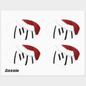 kerst shrug emoji ovale sticker (Vel)