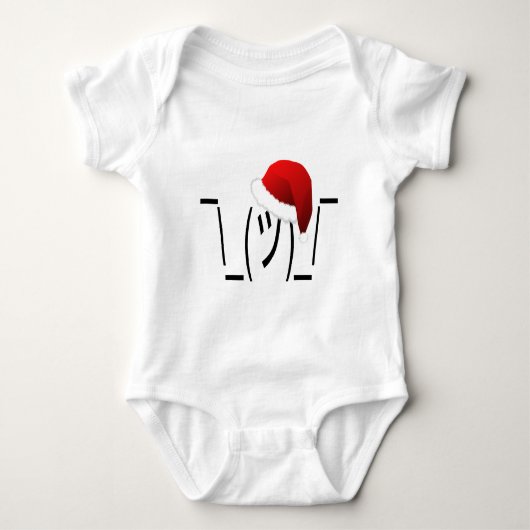 kerst shrug emoji romper (Voorkant)