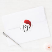 kerst shrug emoji ronde sticker (Envelop)