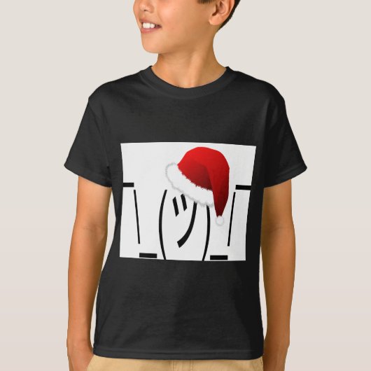 kerst shrug emoji t-shirt (Voorkant)