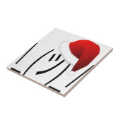 kerst shrug emoji tegeltje (Zijkant)