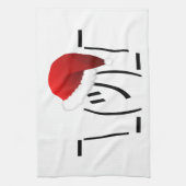 kerst shrug emoji theedoek (Verticaal)