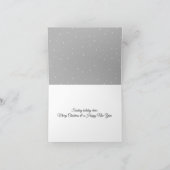 Kerst Siberische Husky met Sneeuwman Kaart (Binnen)