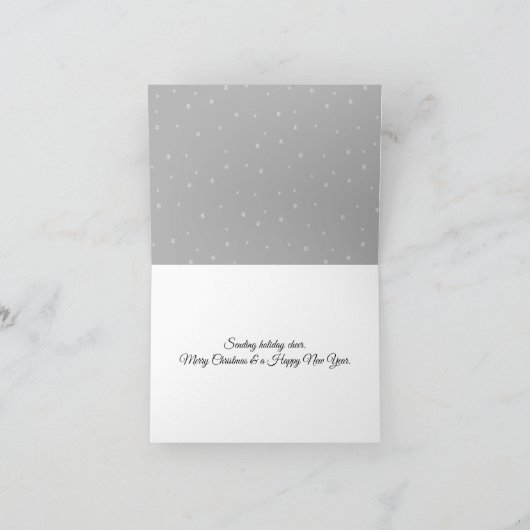 Kerst Siberische Husky met Sneeuwman Kaart (Binnen)