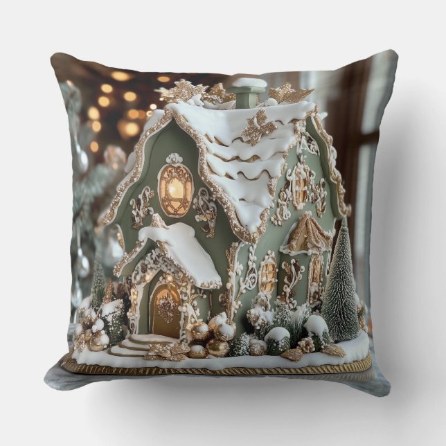 Kerst Sierkussen – Feestelijke vakantie decor (Voorkant)