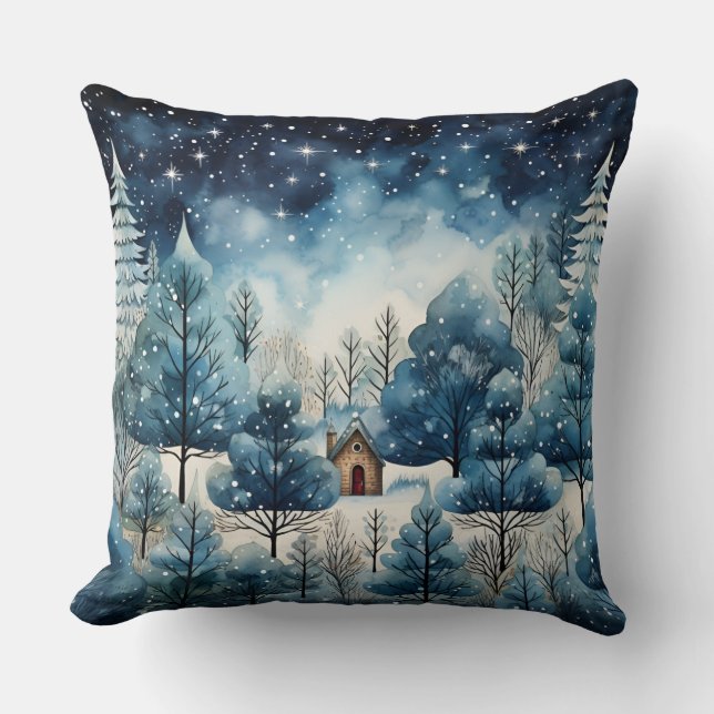 Kerst Sierkussen – Feestelijke vakantie decor (Voorkant)