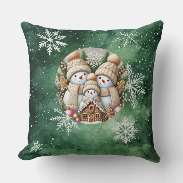 Kerst Sierkussen – Feestelijke vakantie decor (Voorkant)