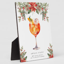 Kerst Signature Drank Bord Fotoplaat