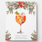 Kerst Signature Drank Bord Fotoplaat (Voorkant)