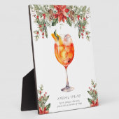 Kerst Signature Drank Bord Fotoplaat (Zijkant)